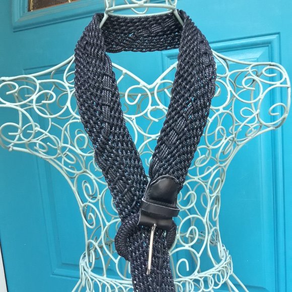Wide Woven Belt Braided Macrame Belt Womens Vegan Rope Multi Loop Bohemian main image 6